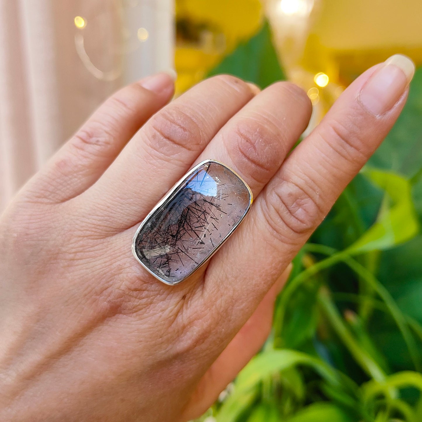 Bague Quartz Tourmaline Brésil