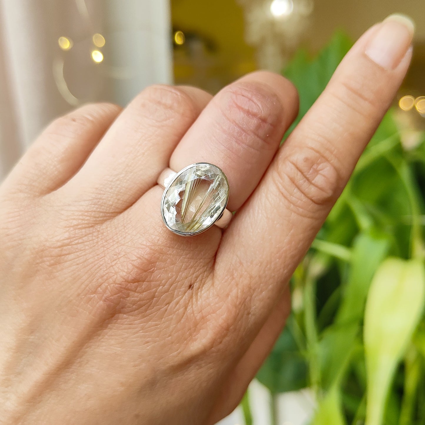 Bague Rutile doré