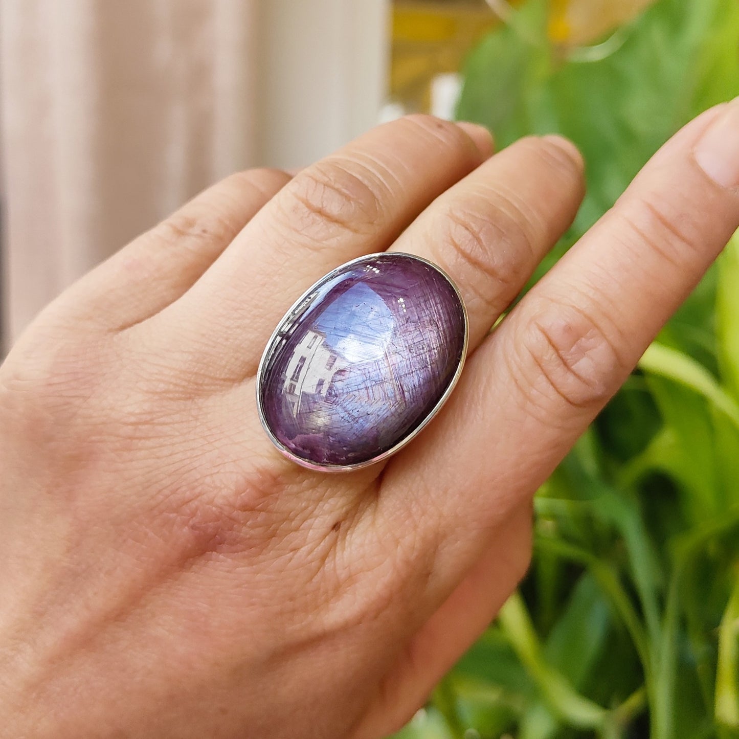 Bague Rubis étoilé