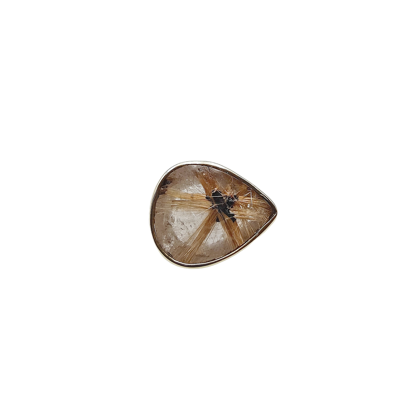 Bague Rutile doré étoilé