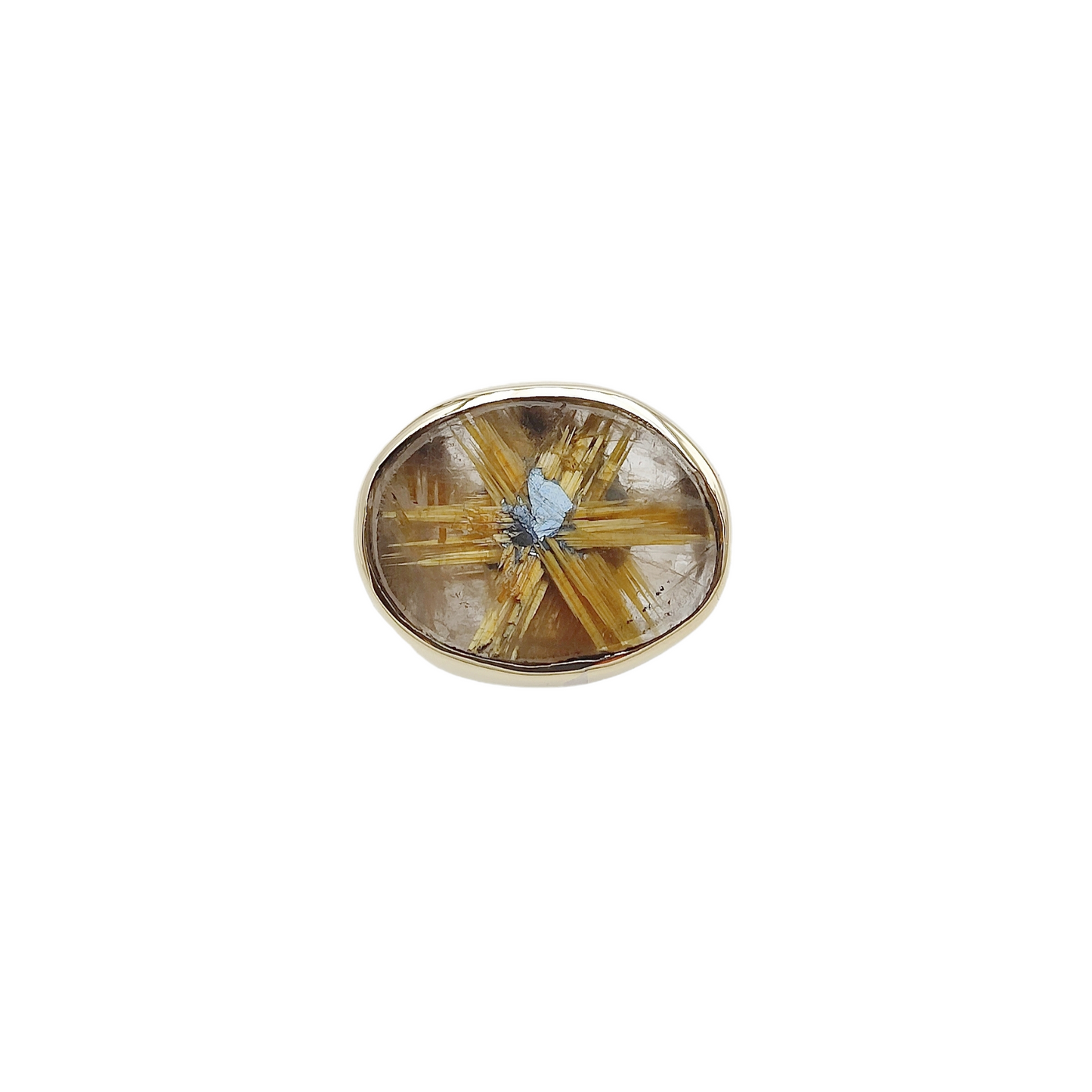 Bague Rutile doré étoilé