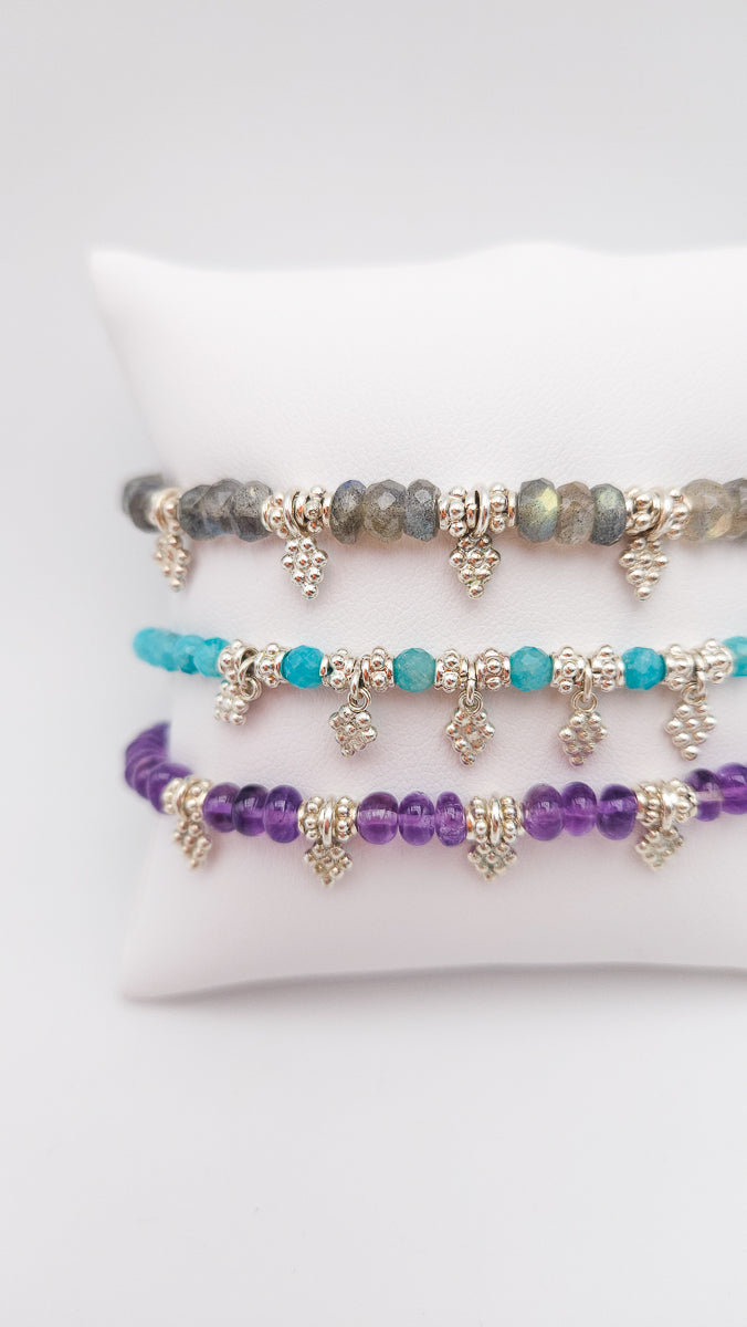 Bracelet Amazonite pampilles