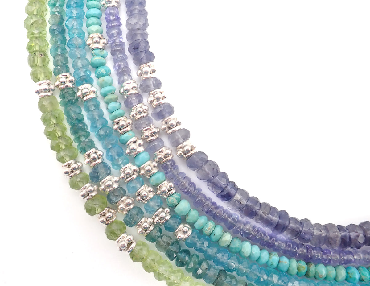 Collier Apatites Argent Petit