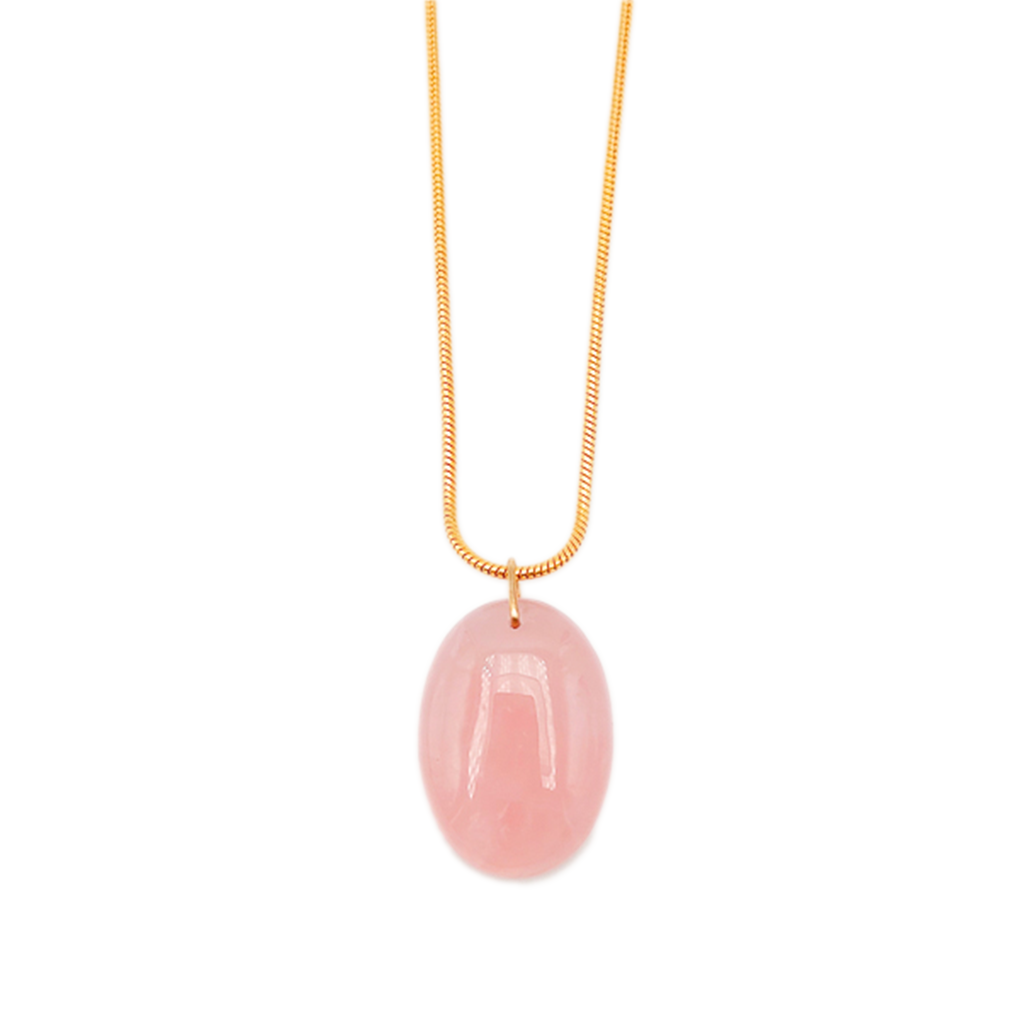 Pendentif quartz rose