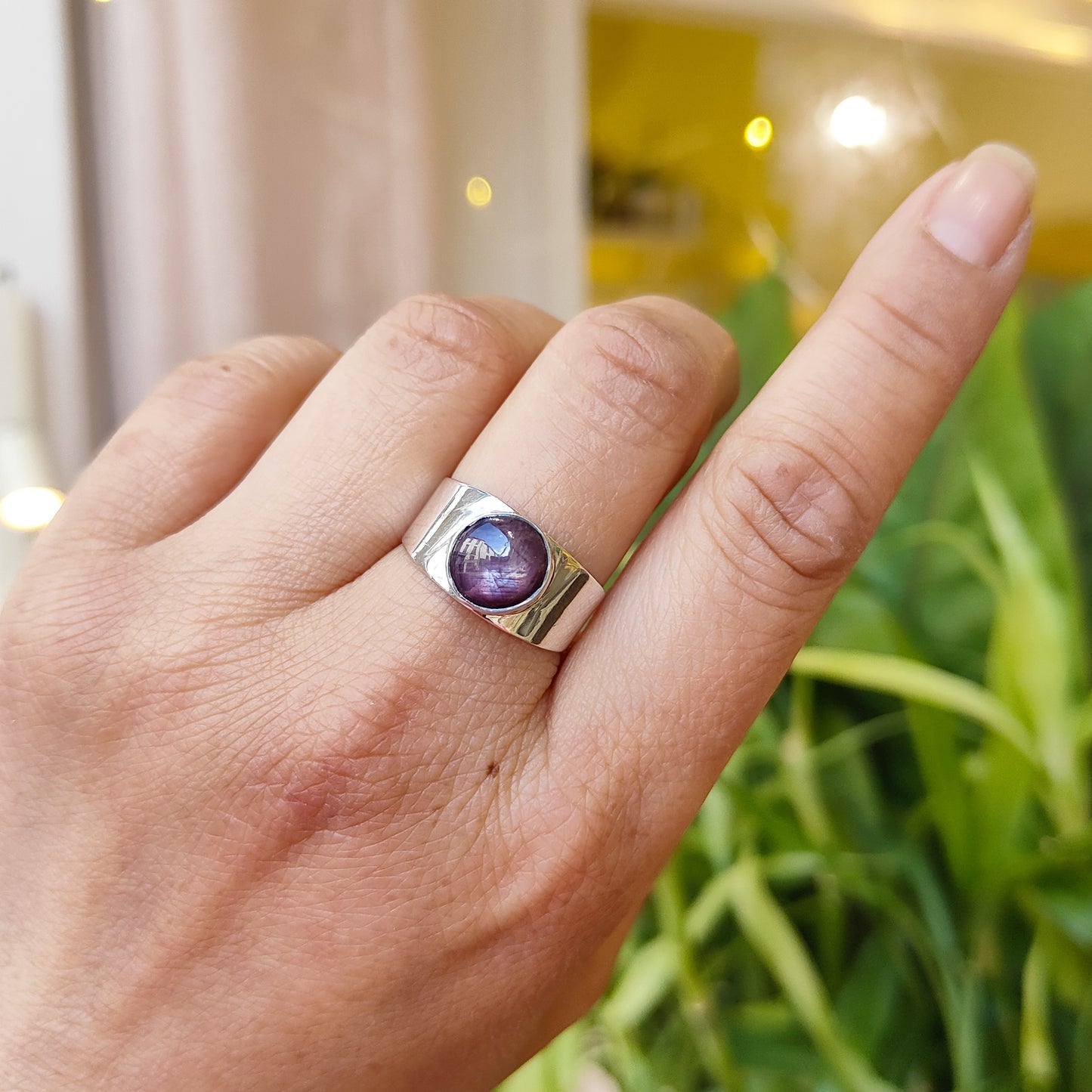 Bague Rubis étoilé