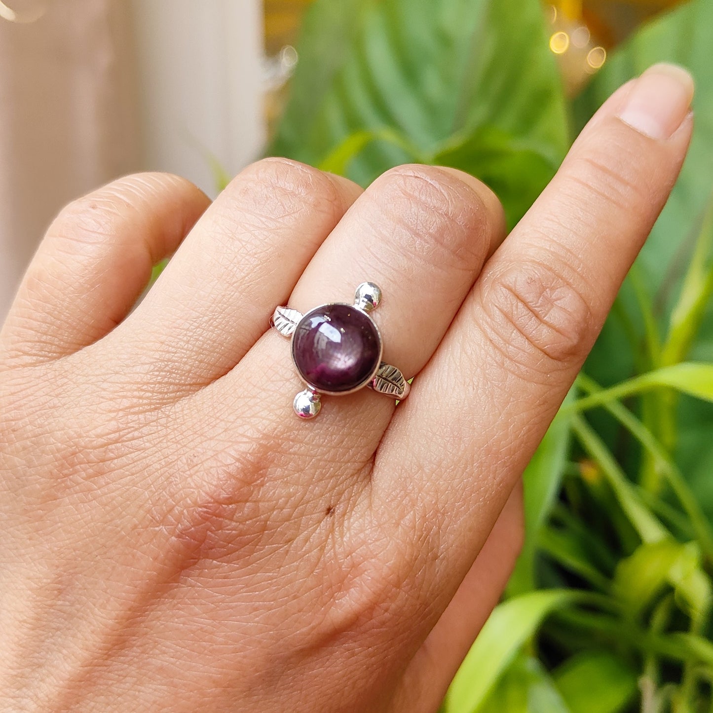 bague Rubis étoilé