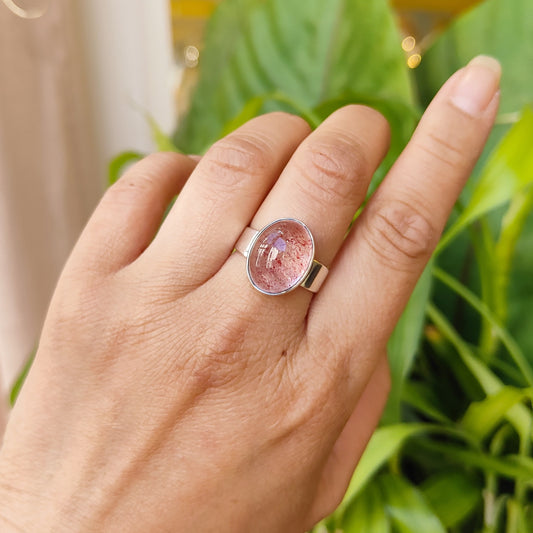 Bague Quartz fraise