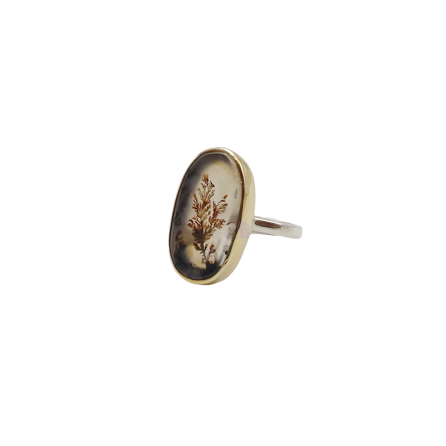 Bague Agate dendritique