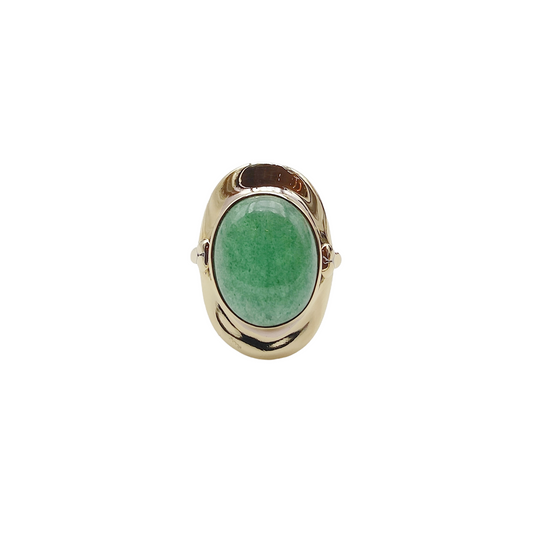 Bague Aventurine cabochon