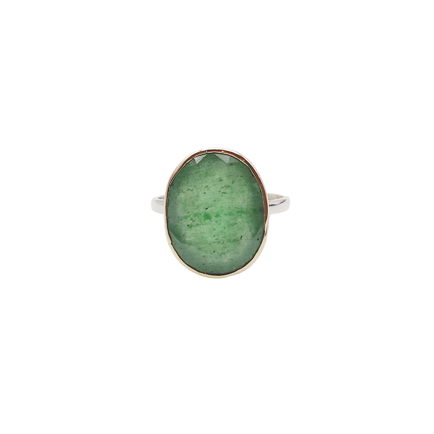 Bague Aventurine facéttée