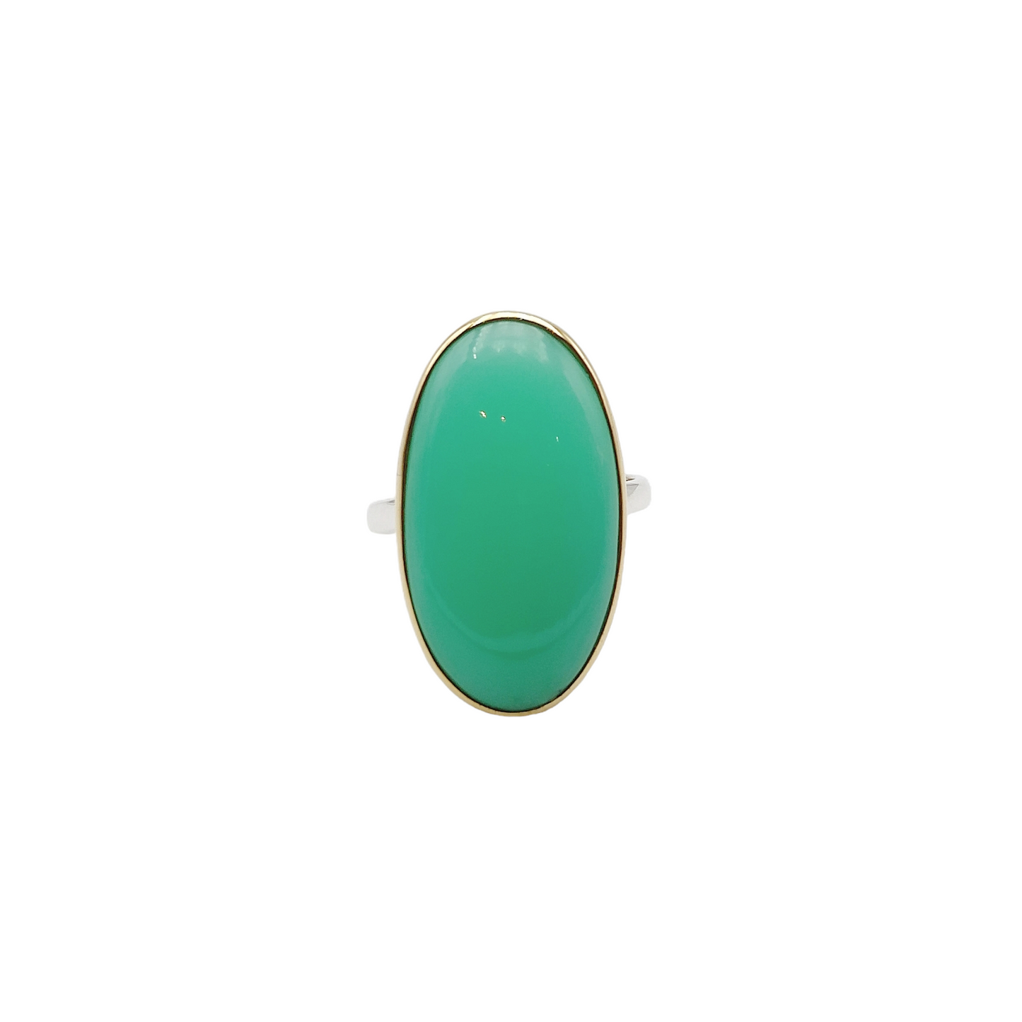 Bague Chrysoprase