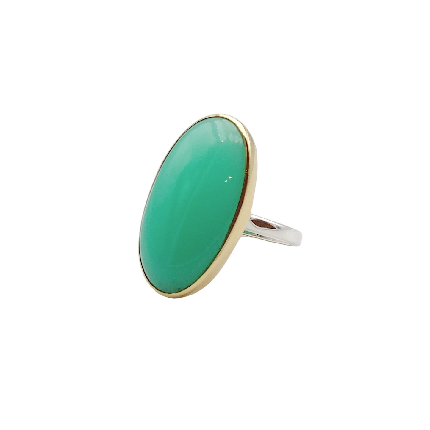 Bague Chrysoprase