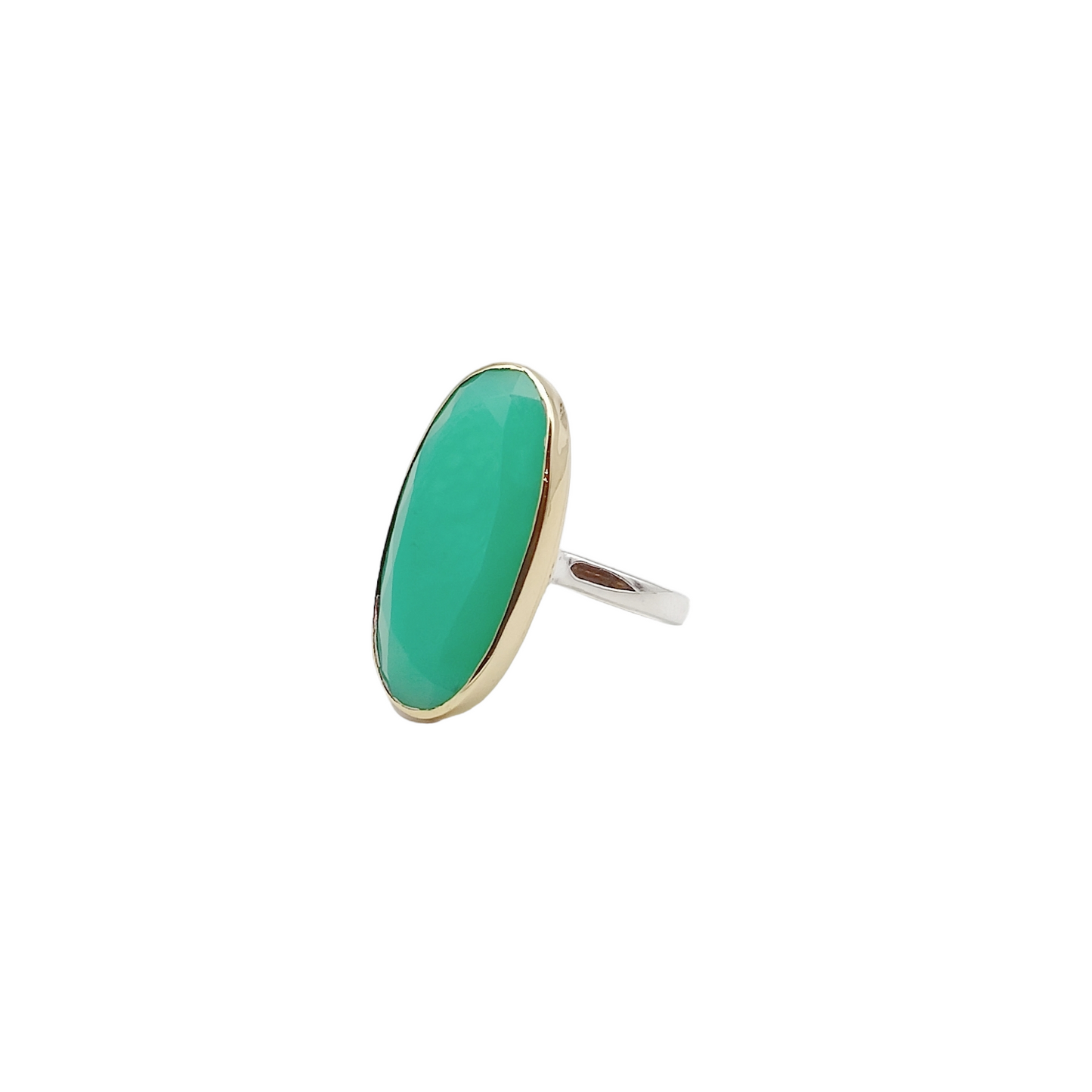 Bague Chrysoprase