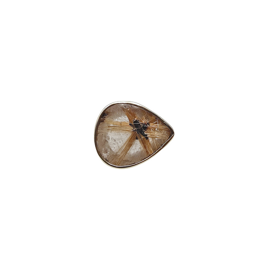 Bague Rutile doré étoilé