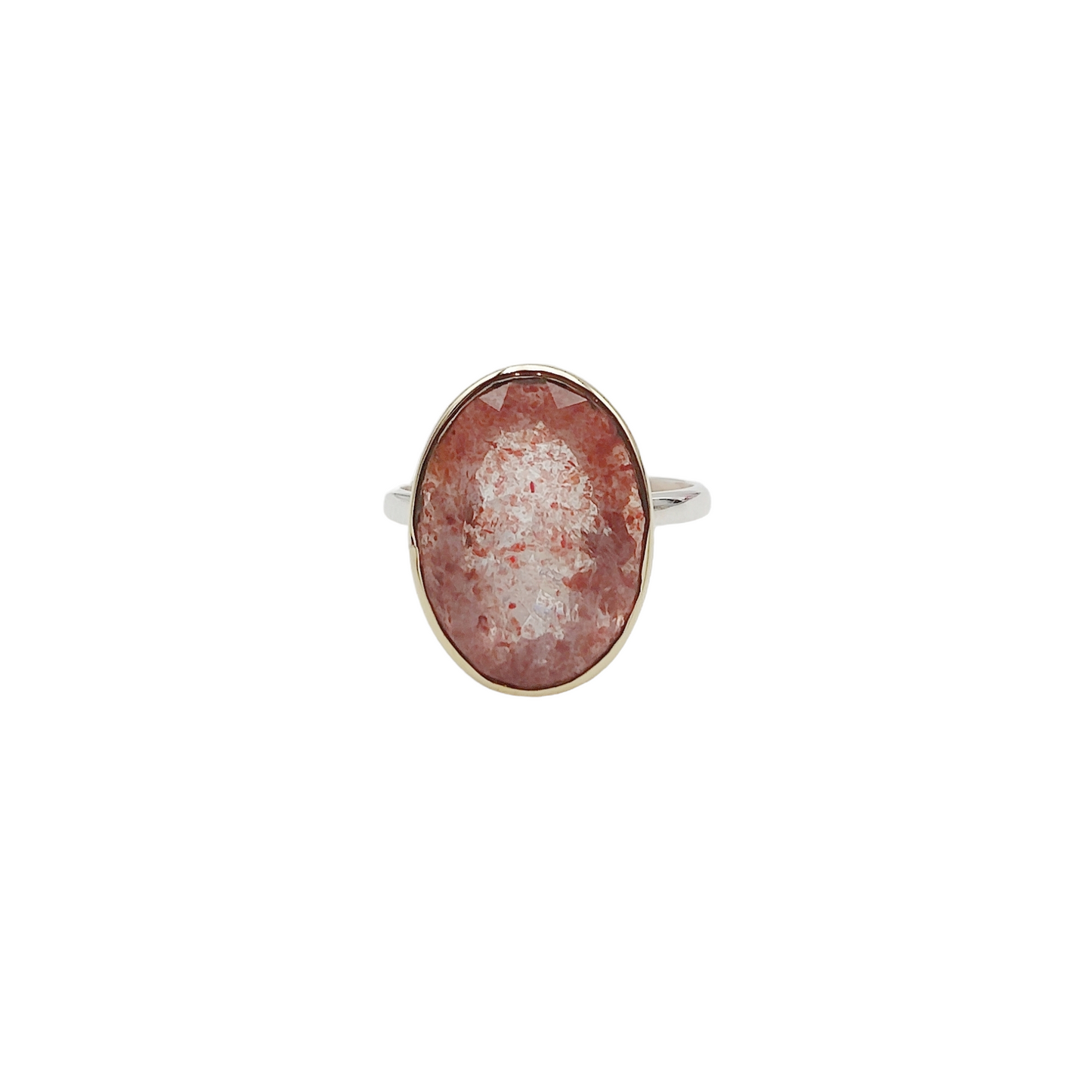 Bague Quartz Fraise facetté