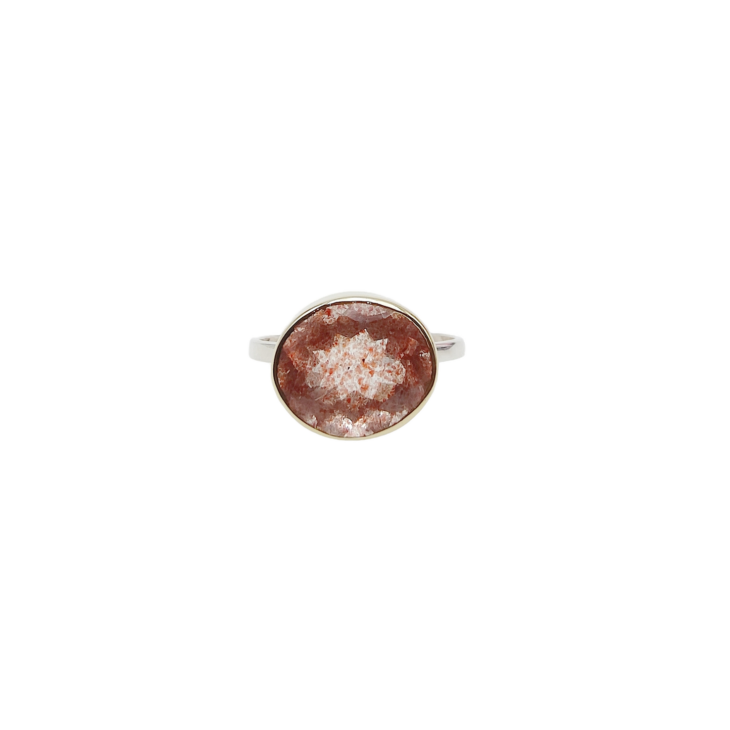 Bague Quartz Fraise facetté