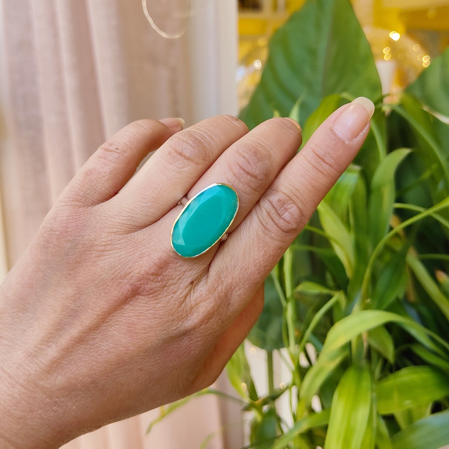 Bague Chrysoprase